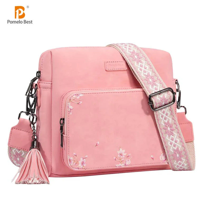 Pomelo Best Crossbody Purses for Women, Soft Leather Medium Cross Body Bags Woman, Shoulder Bag with Adjustable Strap Travel