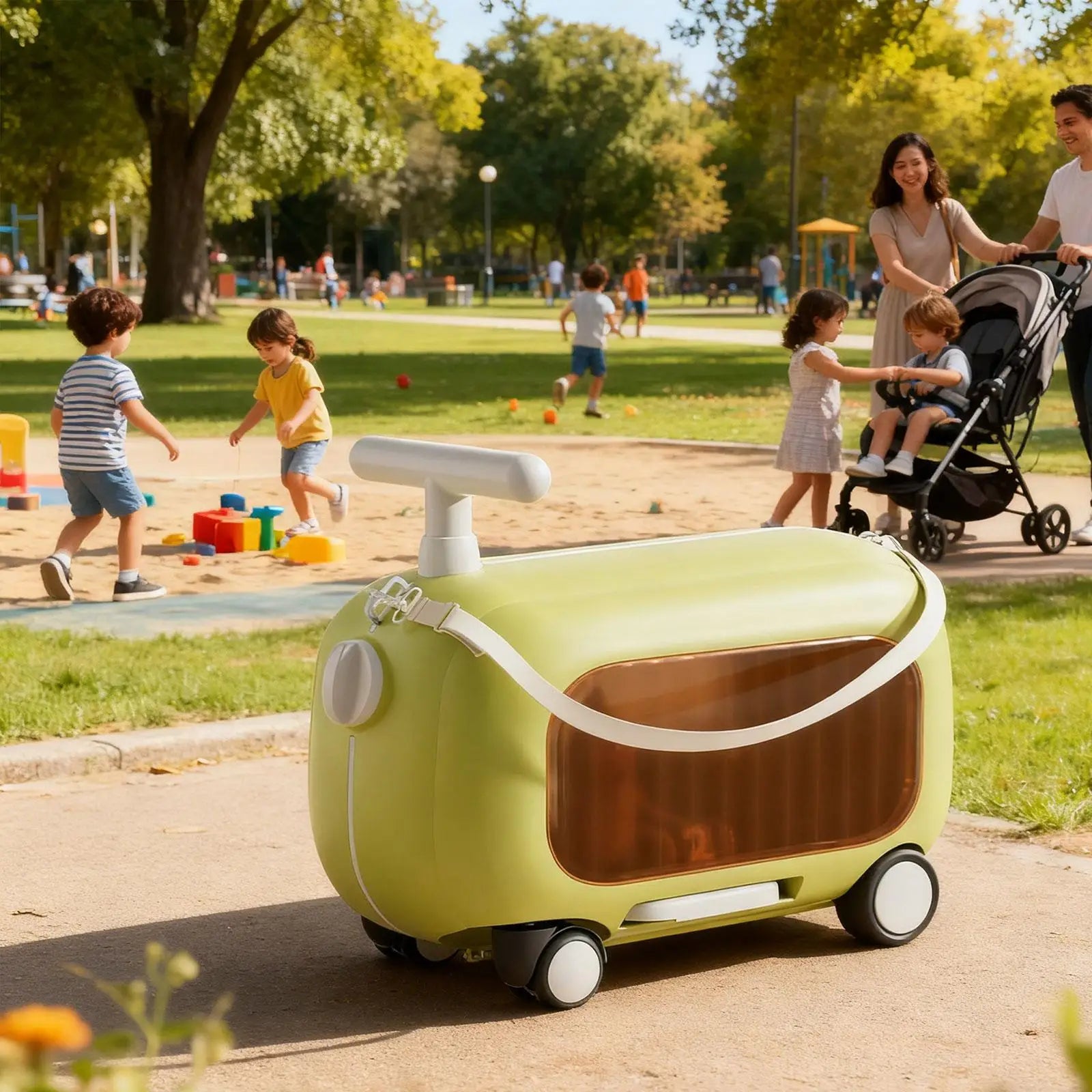 Luggage Case with Wheels Rideable Carry on Storage Carry on Luggage Children's Suitcase Luggage Set Travel Luggage