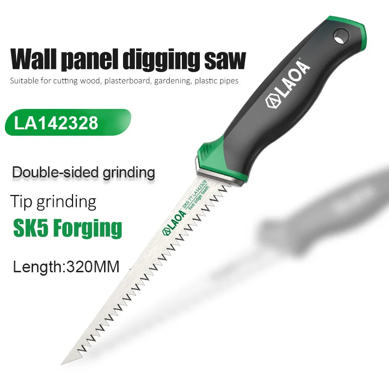 LAOA SK5 express wall panel saw, garden trimming saw, small handheld woodworking saw, manual hole saw, gypsum board saw