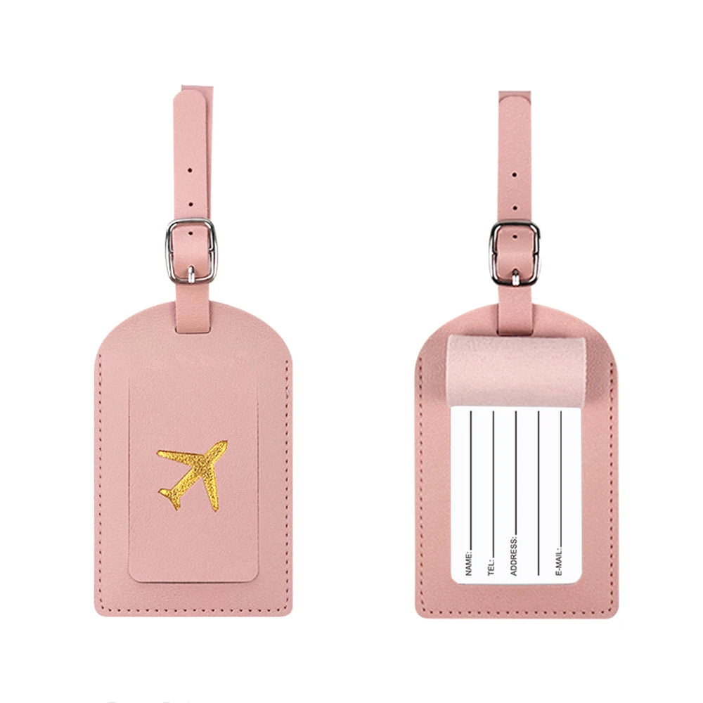 Personalized Name Luggage Tag Custom Letters DIY Gift Airplane ID Address Label Holder Women Men Suitcase Travel Accessories