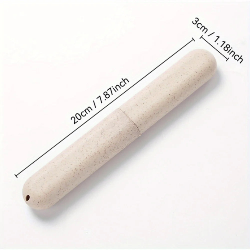 2 Pcs/Set Travel Portable Breathable Toothbrush Protective Case-Bathroom Safe Compact Toothbrush Case-Breathable Design