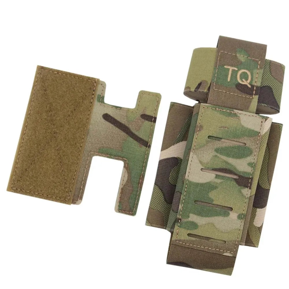 Outdoor Tactical Tourniquet Pouch TQ Holder Quick Deploy Trauma Kit Storage With Hook Loop Panel For Airsoft Combat Hunting Vest