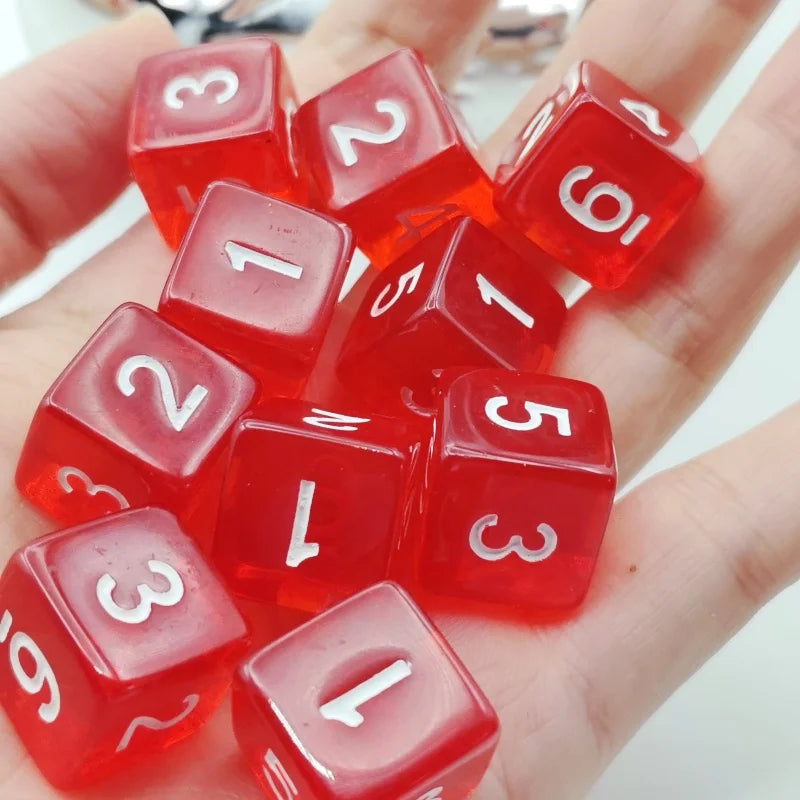 D6 DND  Dice Role 6 Faces Dice Games Set for Dungeons and Dragons RPG MTG Role Playing Table Games