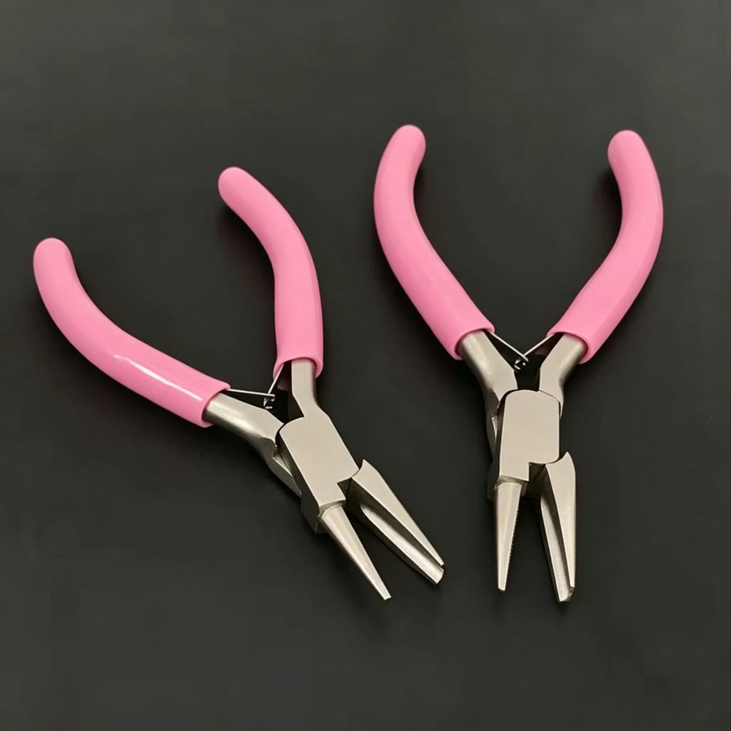 5-inch professional round concave pliers, used for jewelry making mini precision wire loop tools, ideal DIY manual tools