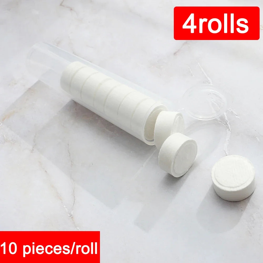 10pcs Per Tube Magical Towel Non-Wovenfabric Mini Disposable Compressed Towel Outdoor Travel Camping Fishing Face Cleaning