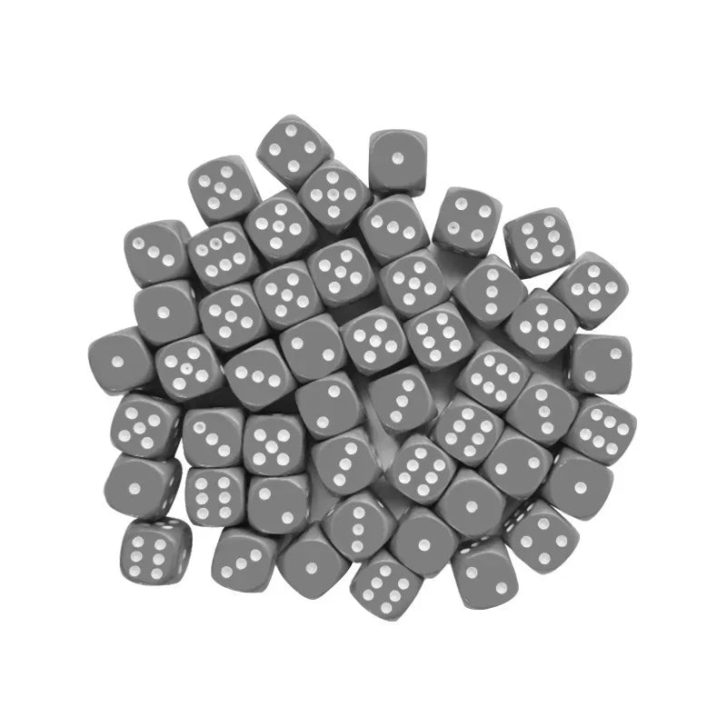 10PCS/Lot Dice Gray Dice Game Accessory 16mm