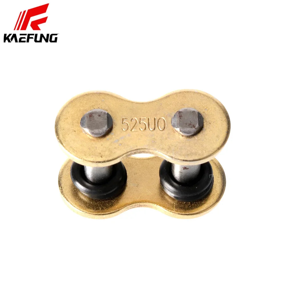 Compatible 428 520 525 530 Chain Link Gold Chains Rivet Connecting Link Motorcycle Sprockets Replacement Parts Accessorry With