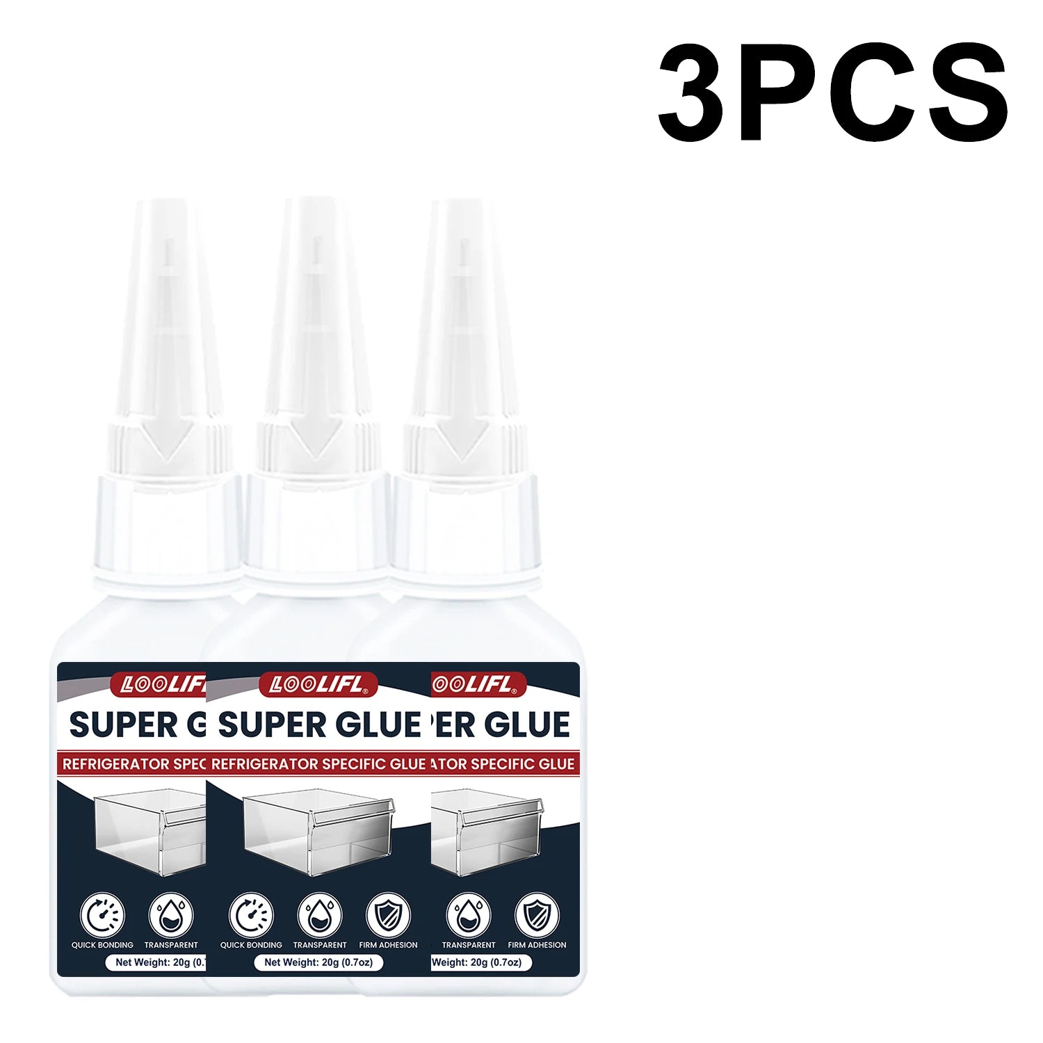 Super Glue, Quick Drying Glue, Suitable For Refrigerators And Freezers, Glass, Acrylic, Plastic, Cold Resistant, Antifreeze
