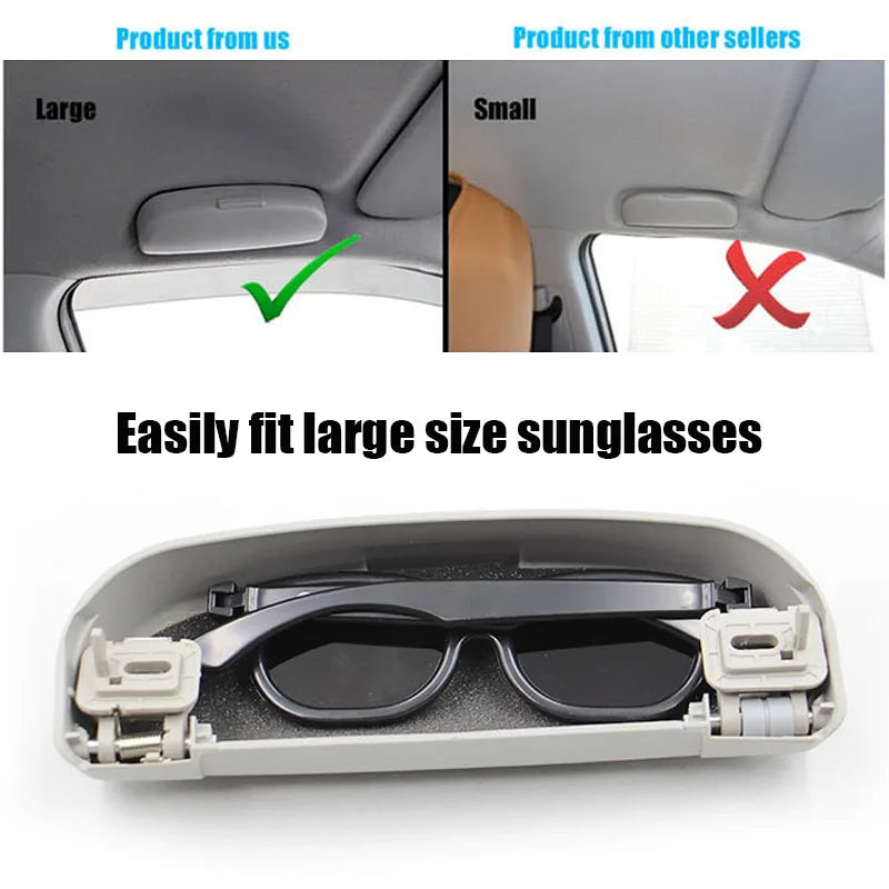 For Mitsubishi ASX Lancer Outlander Pajero Sport Car Sunglasses Holder Glasses Storage Box Case Container Organizer Accessories