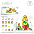 Mini Magnetic Building Blocks for Children, Portable Magnetic Toys with Bright Colors and Fun Designs, Birthday and Holiday Gift