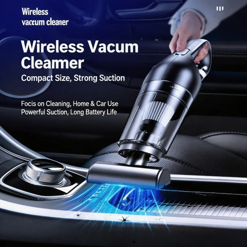 Rechargeable Car Vacuum Cleaner Wireless Handheld Portable Compact Vacuum Cleaner For Vehicle Home Cleaning