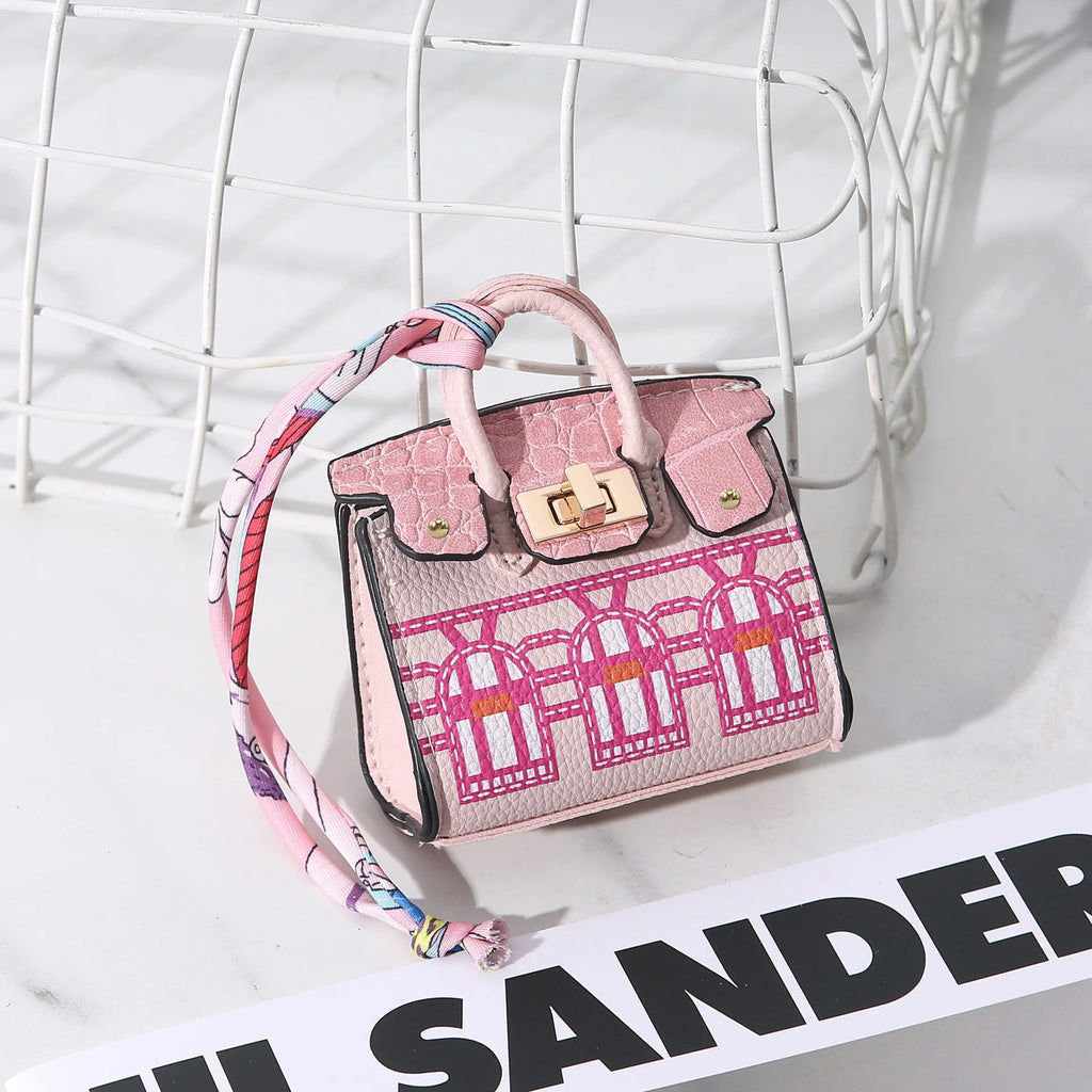 New Mini House Small Bag, Handheld, Portable, Hand Rope, Bluetooth Earphone Bag, Zero Wallet, Multi Functional Small Bag