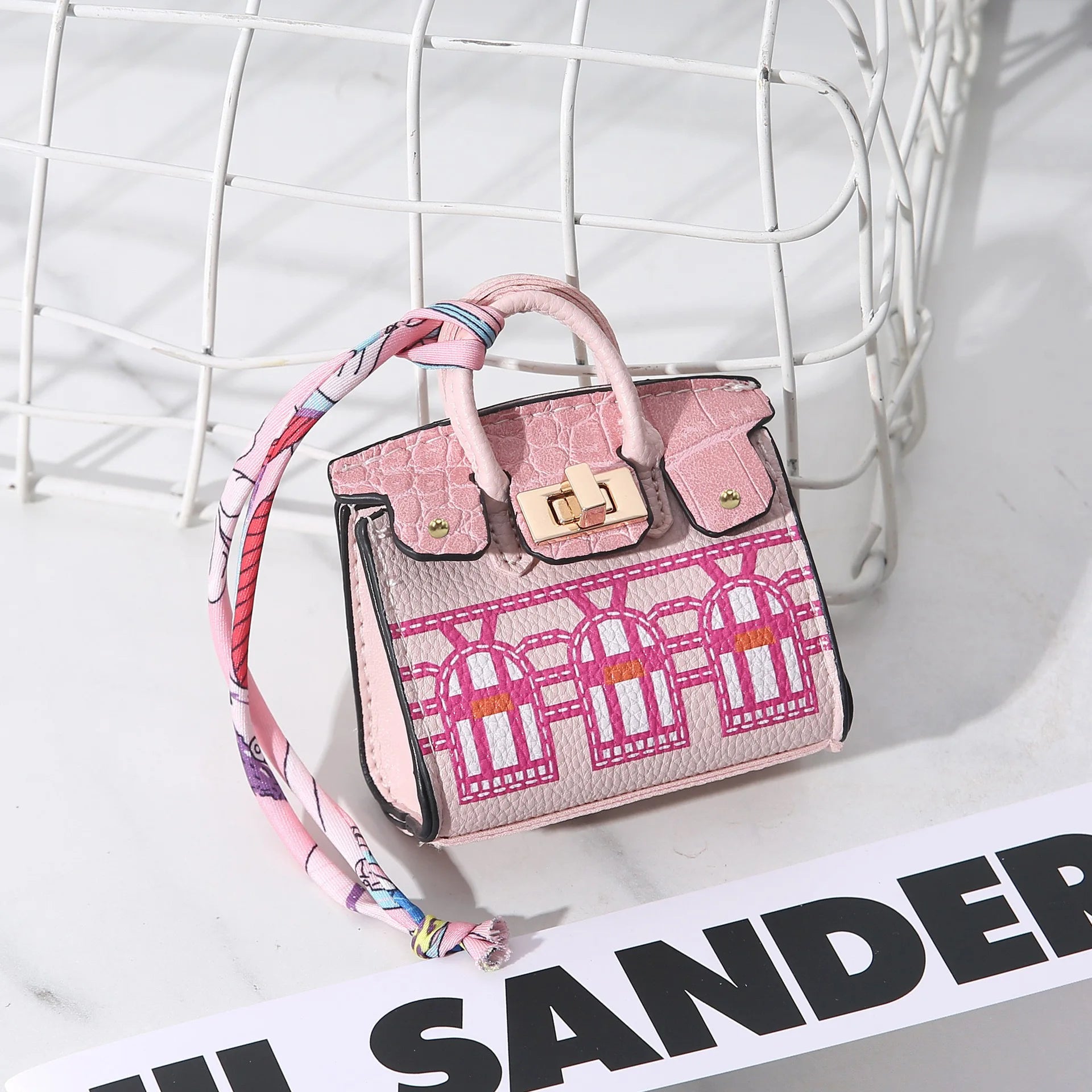 New Mini House Small Bag, Handheld, Portable, Hand Rope, Bluetooth Earphone Bag, Zero Wallet, Multi Functional Small Bag
