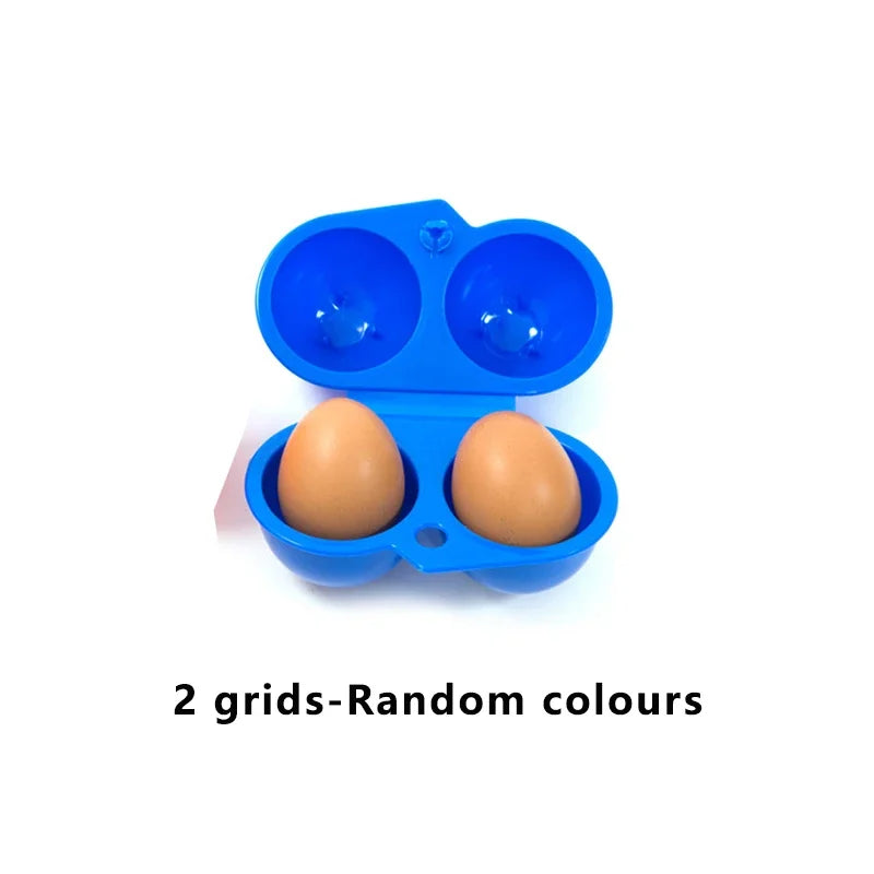 2/4/6/12 Grid Egg Storage Box Portable Egg Holder Container for Outdoor Camping Picnic Eggs Box Case Kitchen Organizer Case
