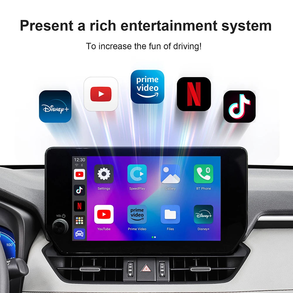 Carplay AI Box Android 13 Wireless Android Auto For Youtube Netflix Toyota Mazda Hyundai Haval GMC Ford MG VW Kia