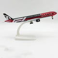 B777-300 Qatar Airways 20cm Metal Scale Aircraft With Wheels Die-Cast Airplane Collectible For Aviation Enthusiast Gift