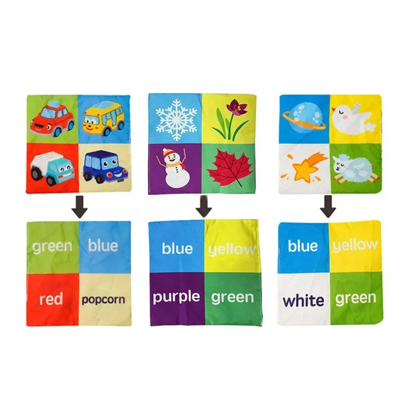 Baby Tissue Box Toy Montessori Square Sensory Toys Juggling Rainbow Educational Learning for Toddler InfantsNewborns and Kids