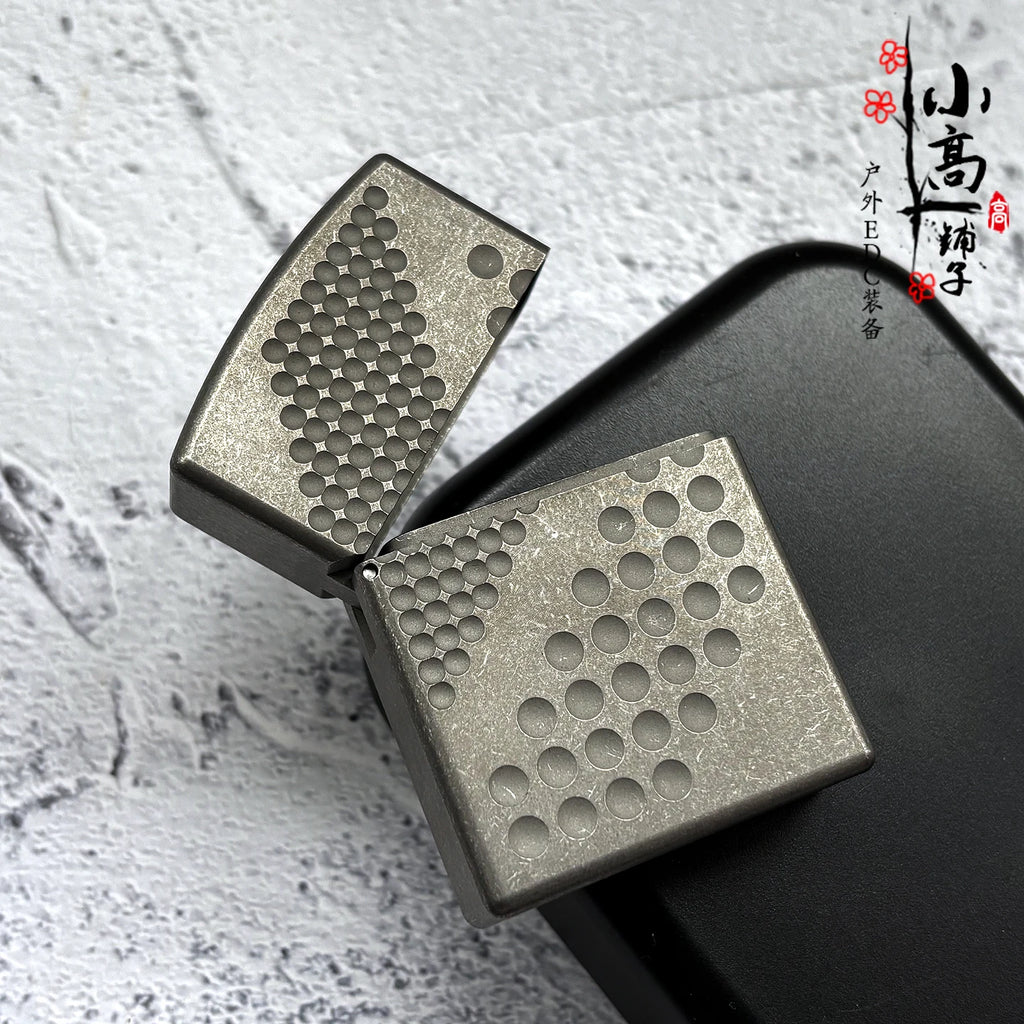Titanium Lighter, Heavy-Duty Metal Lighter, Armor Casing, Men's Gift Idea