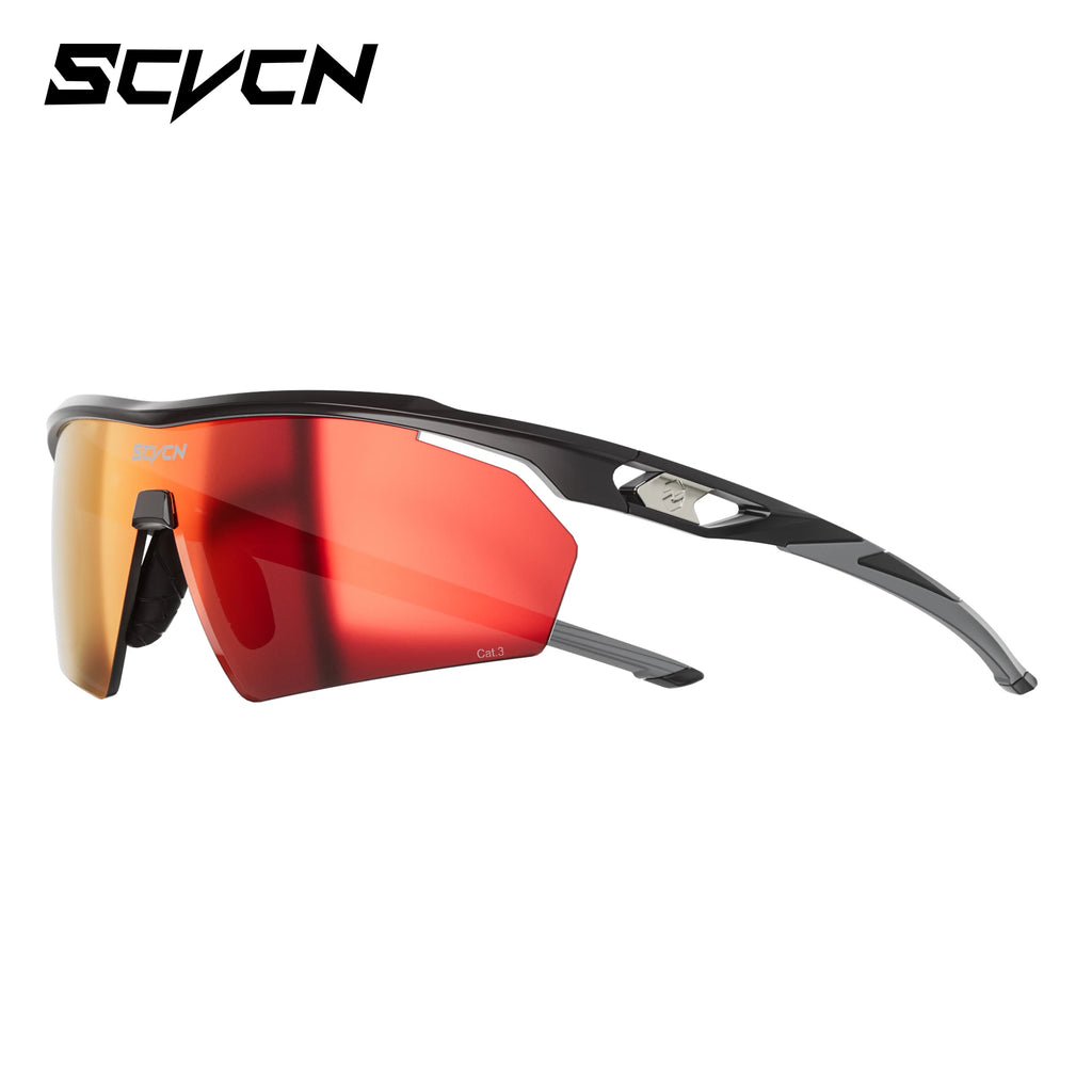 Scvcn Photochromic Hiking Sunglasses UV400 Outdoor Sports Trendy Design Cycling Running Baseball Glasses Lightweight Eyewear