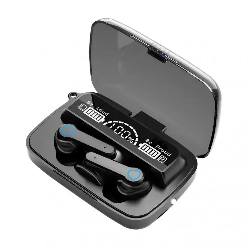 New TWS Bluetooth Headphones 5.3 9D High Fidelity Wireless Headphones Touch IPX7 Waterproof Digital Display Headphones