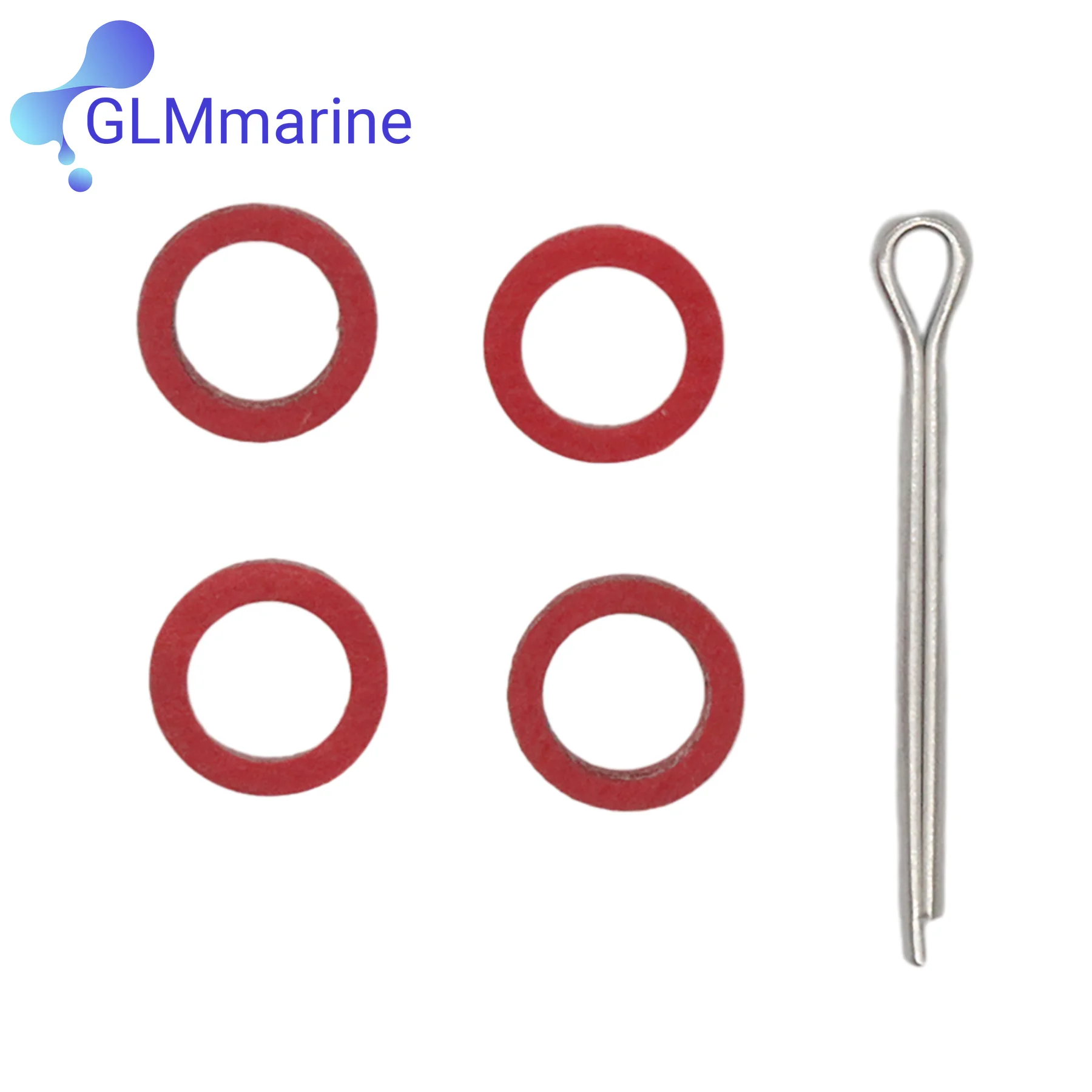 Lower Unit Seal Kit with Prop Shaft Oil Seal for Yamaha Outboard Motor 6 8 9.9 HP Oil Seal 93101-15074 Cotter Pin 91490-30030