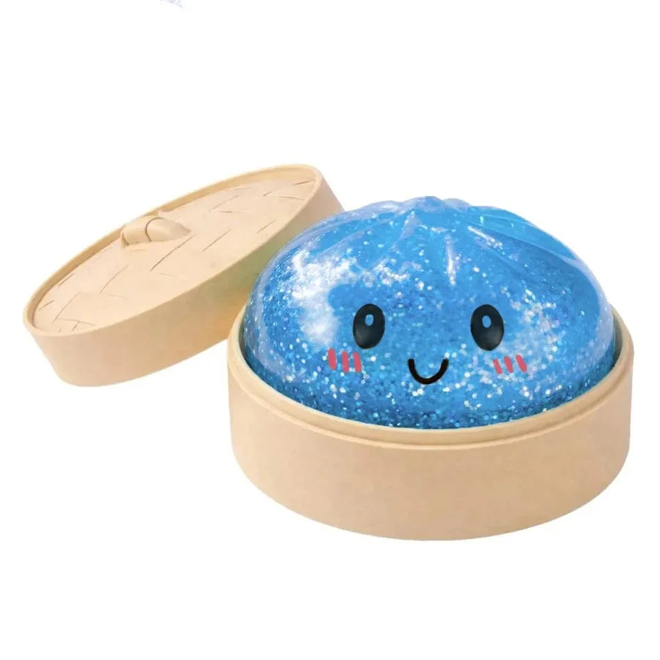 Glitter Dumpling Squishy ULTRA RARE Gold Glitter Hidden Edition Dumplings Sensory Steamer Soft TPR Dough Ball for Stress Relief