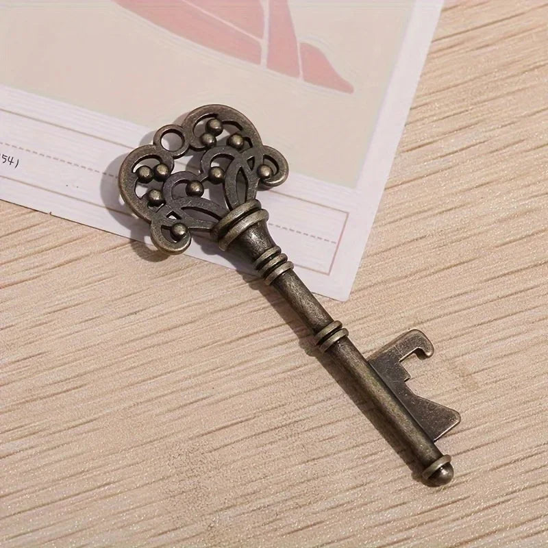 1pc, Bottle Opener, Vintage Crown Key Shape Bottle Opener,Suitable For Bar Or Household,Barware Tool,Wedding Gift,Kitchen Gadget