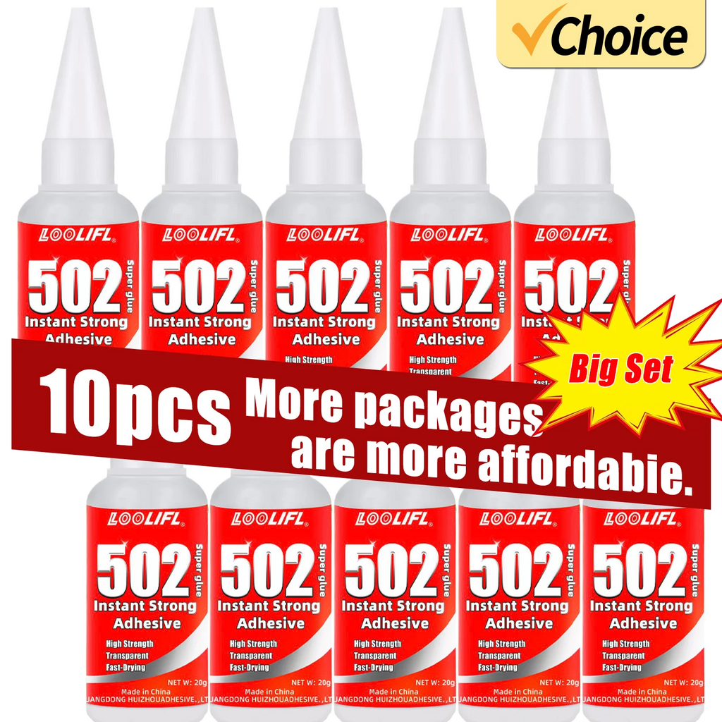 5-10pcs 502 Super Glue Instant Quick-drying Cyanoacrylate Adhesive Leather Rubber Glass Wood Metal Strong Bond Liquid Glue Tool
