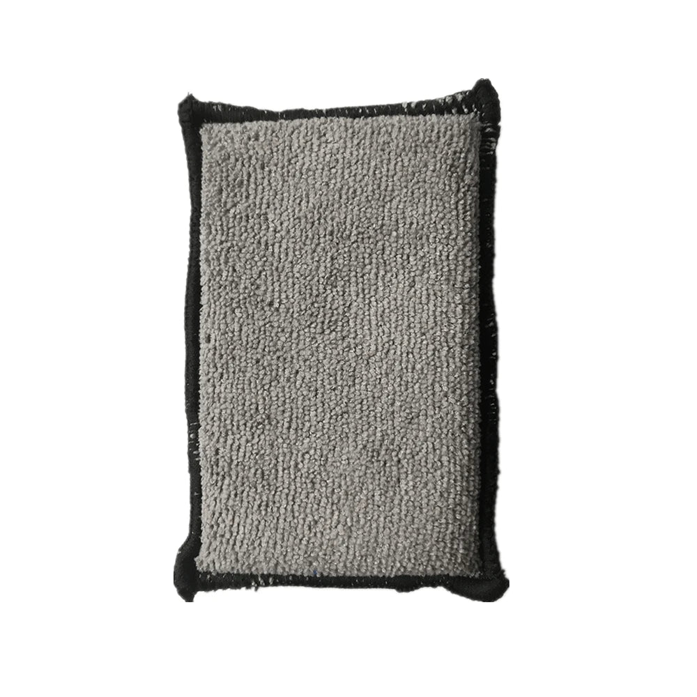 4PCS Suede Sponge Interior Detailing Scrubbing Wax Sponge Microfiber Towel to Clean The Car