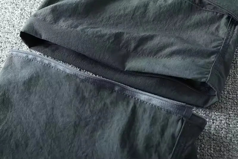 Men Quick-dry Outdoor Pants 2026 Spring Summer Thin Double-used Loose Pants Hiking Shorts Travel Climbing Fishing Trousers Women