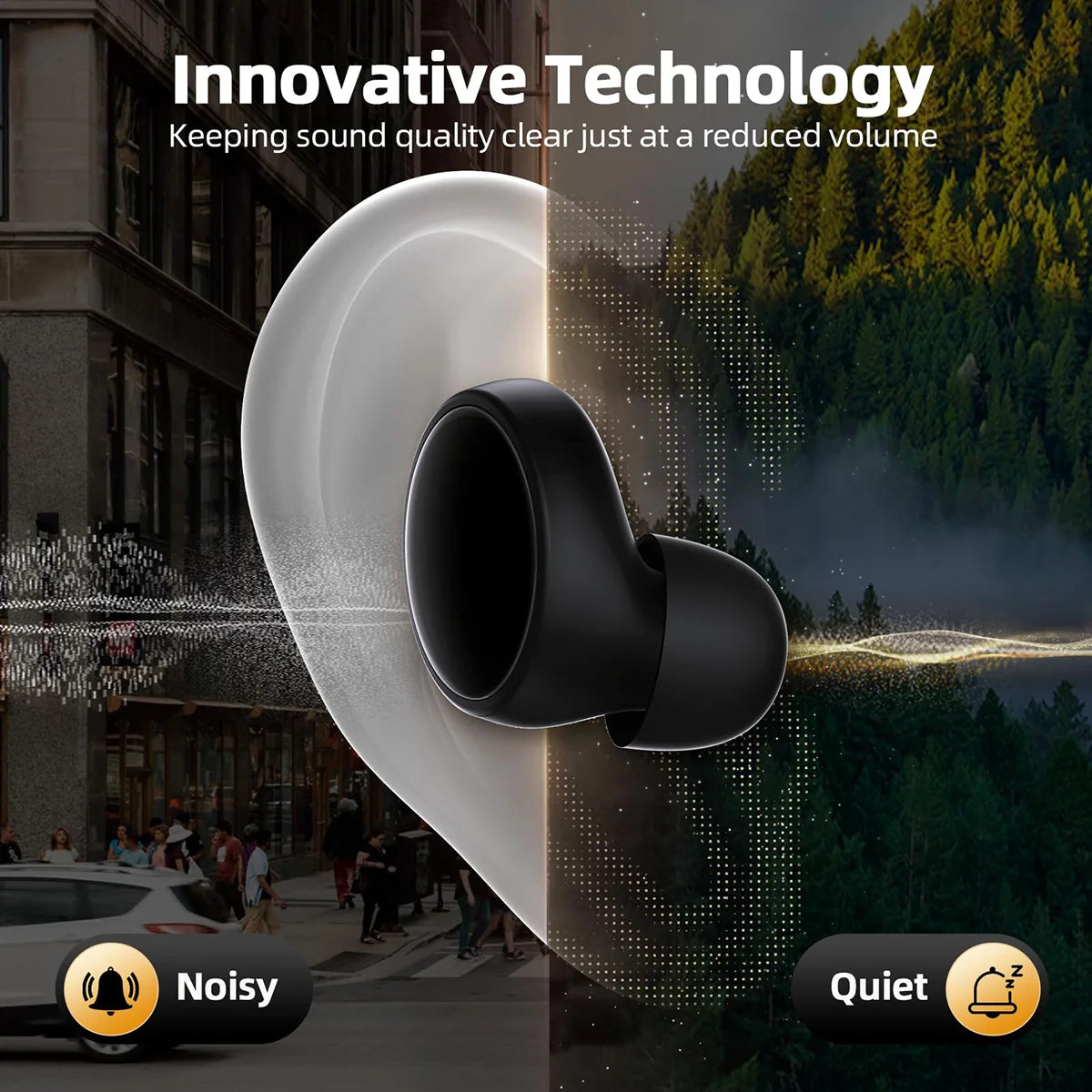 Quiet Ear Plugs for Sleeping Noise Reduction Super Soft Reusable Hearing Protection Anti Noise Earplugs for Concerts Travel Work