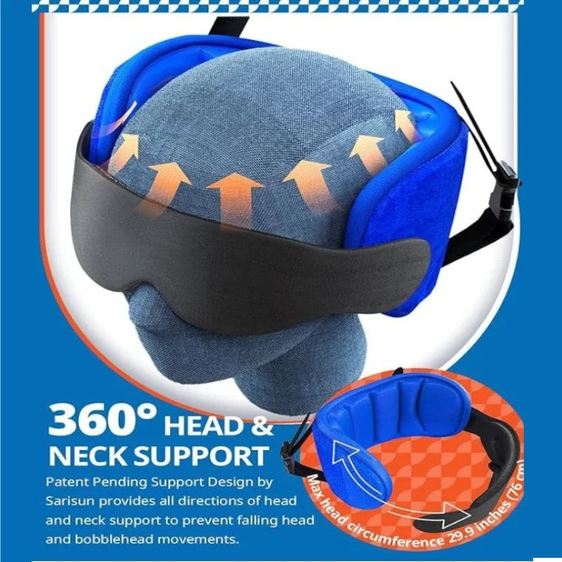 New light-blocking 3D sleep eye mask memory foam multi-functional travel pillow with eye mask without eye pressure