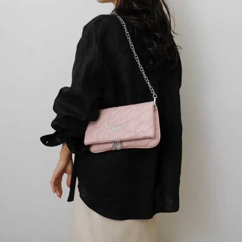 High Quality Designer Diaper Bag For Women Simple Vintage Handbag Leather Crossbody Shoulder Purse Tote Messenger Satchel