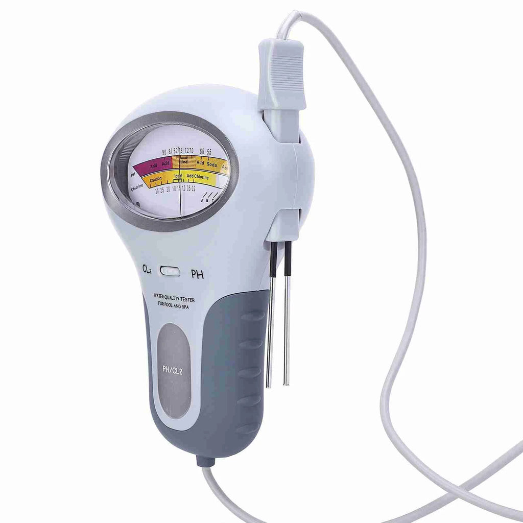 Chlorine Tester Chlorine PH Tester For Swimming Pool Spa PC‑102 Water Quality Analyzer With Probe Water Quality Analyzer