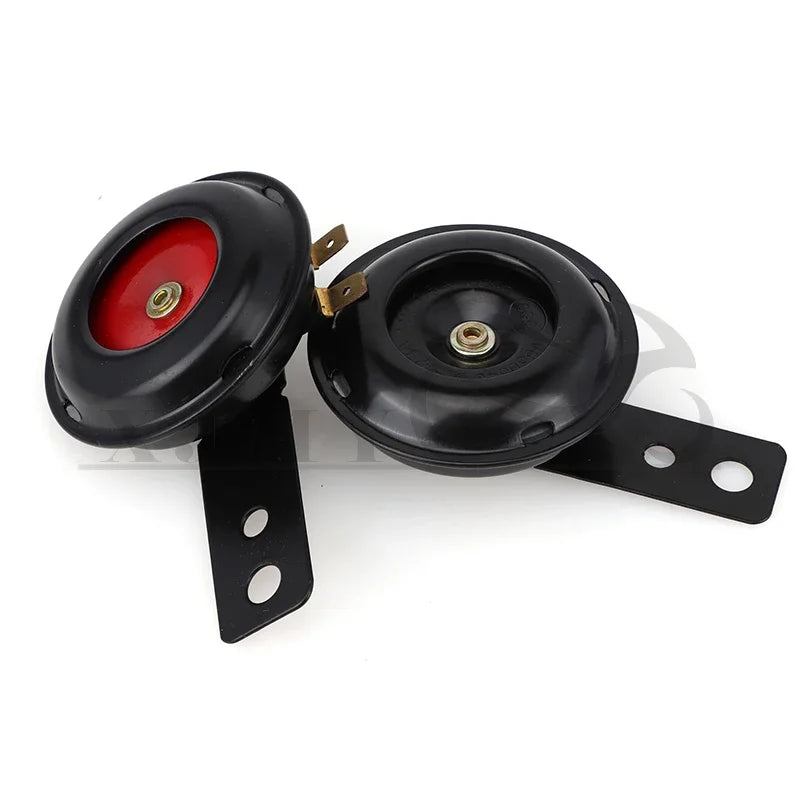 Motorcycle Accessory Universal 12V 24V 36V 48V 60V Waterproof Round Loud Horn Speaker for Scooter Motocross ATV modified parts