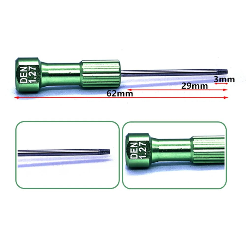 Durable 6.2cm Technician Screwdriver Multiple Color DIY Tool Kit Stainless Steel Implant Screw Driver Dental Laboratory