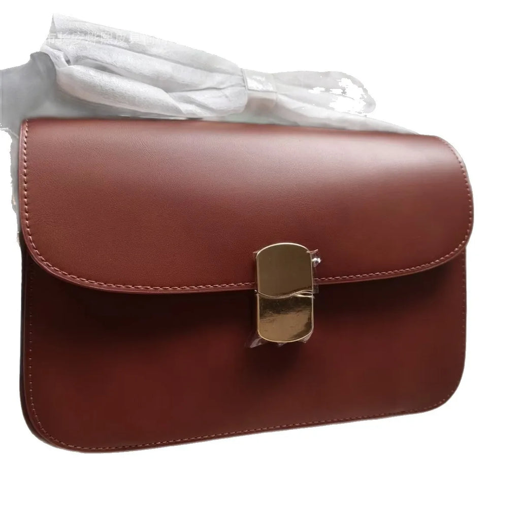 New SE bag, women's messenger bag, fashionable leather bag, high-quality commuter bag, small square bag