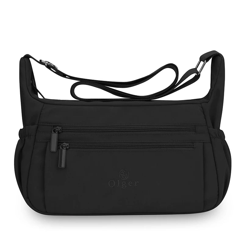 Fashion Nylon Women's Crossbody Bag Handbags with Multiple Pockets Large Capacity Lightweight Travel Shoulder Bag for Women