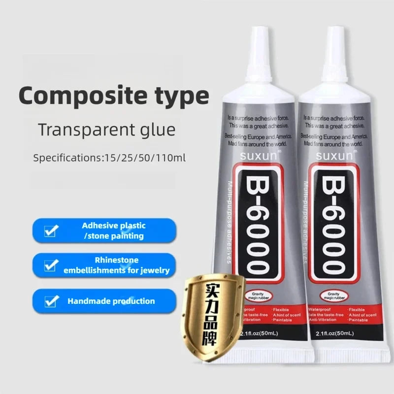 15ml 50ml 110ml Clear Universal Repair Glue Strong Transparent Adhesive for Mobile Phone Screen Tablet Fixing Jewelry Making DIY