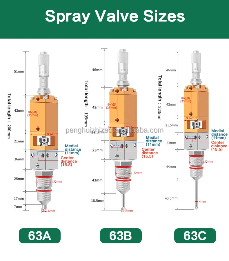 1L Glue Applicator High Frequency Three-Proof Paint Spray Valve Pneumatic Glue Spray Alcohol Ink Spray Paint Dispenser