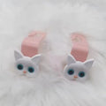 Creative 2pcs Adorable 3D Cartoon Cat Car Seat Headrest Hooks - Universal Vehicle Storage Organizer For Handbags Purses Coats