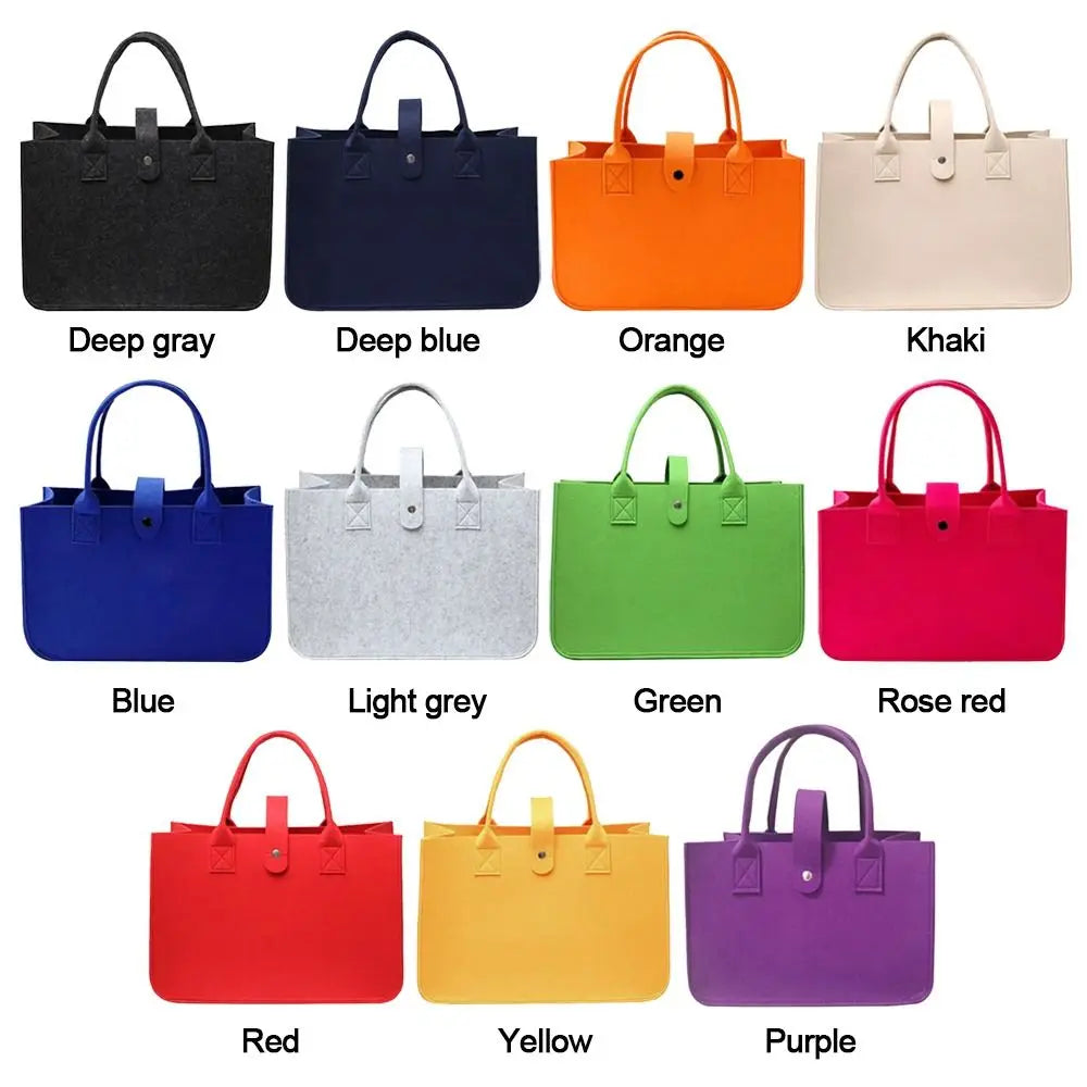 New Felt Felt Shoulder Bag Toy Sundries Large Capacity Messenger Bag Storage Organizer Crossbody Handbag Women