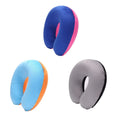 1/3/4Pcs Travel Pillow Car Air Flight Office Inflatable Neck Pillow Short Plush Cover PVC Support Headrest Soft Nursing Cushion
