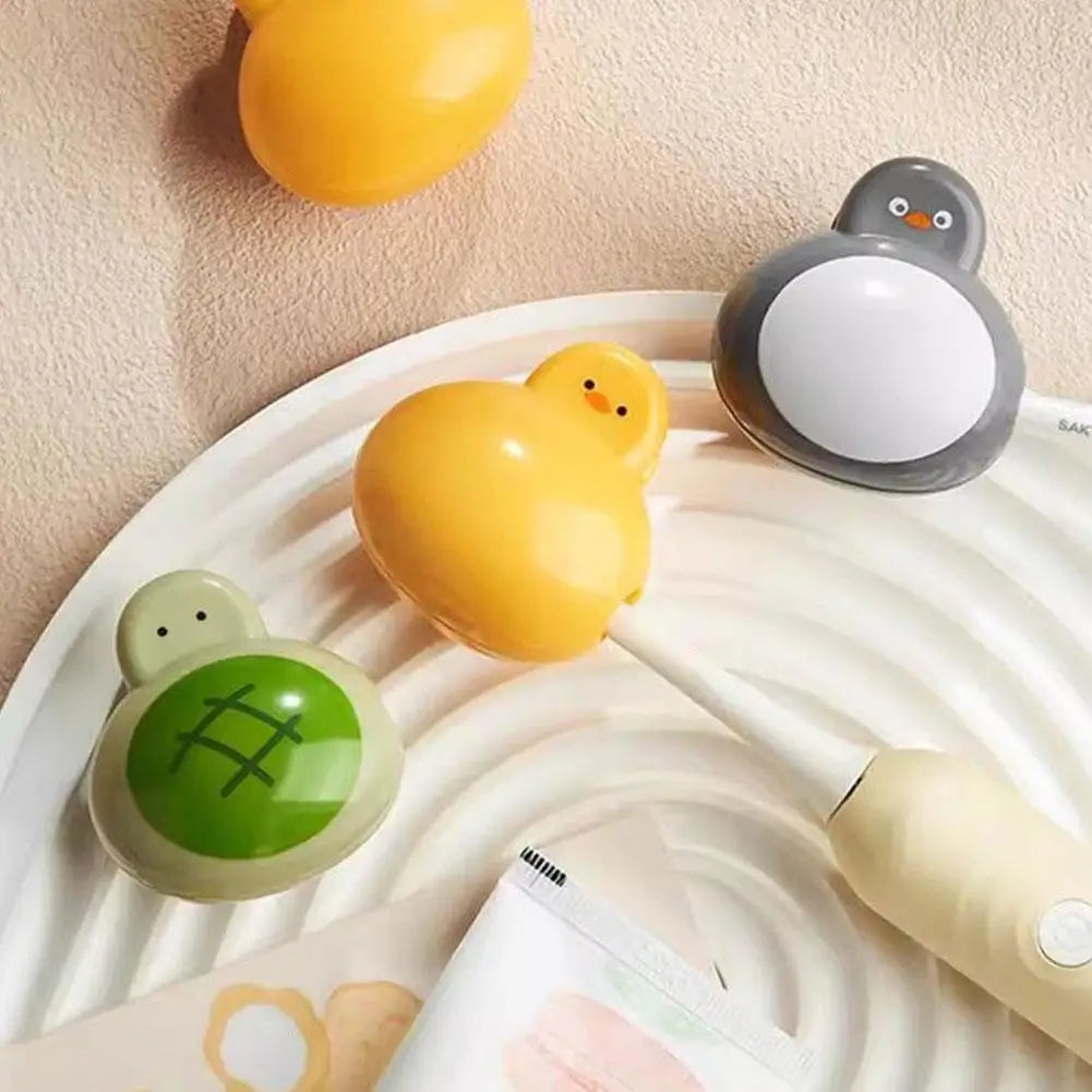 Kawaii Animal Toothbrush Protector Case Portable Turtle Duck Cute Dustproof Toothbrush Head Cover For Travel Bathroom Storage