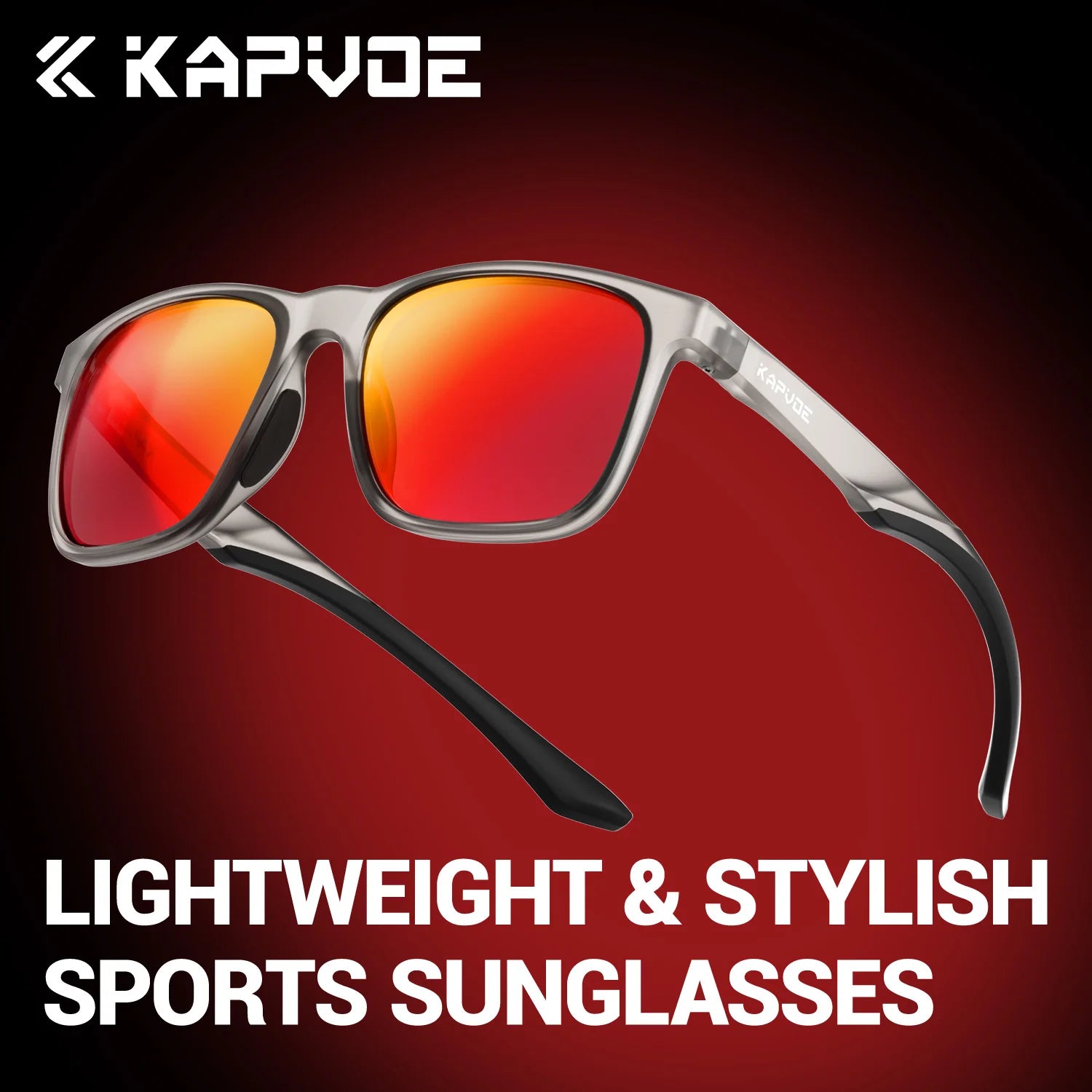 KAPVOE HD UV400 Polarized Sports Sunglasses Outdoor Sun Protection Eyewear Cycling Fishing Driving and Casual Stylish Sunglasses