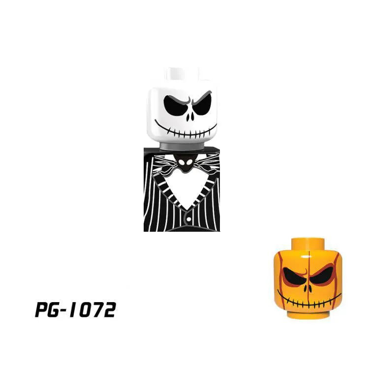 WM839 Horror Movie Zombie Building Blocks Bricks Dolls Mini Action Toy Figures Assemble Blocks Kids Gifts
