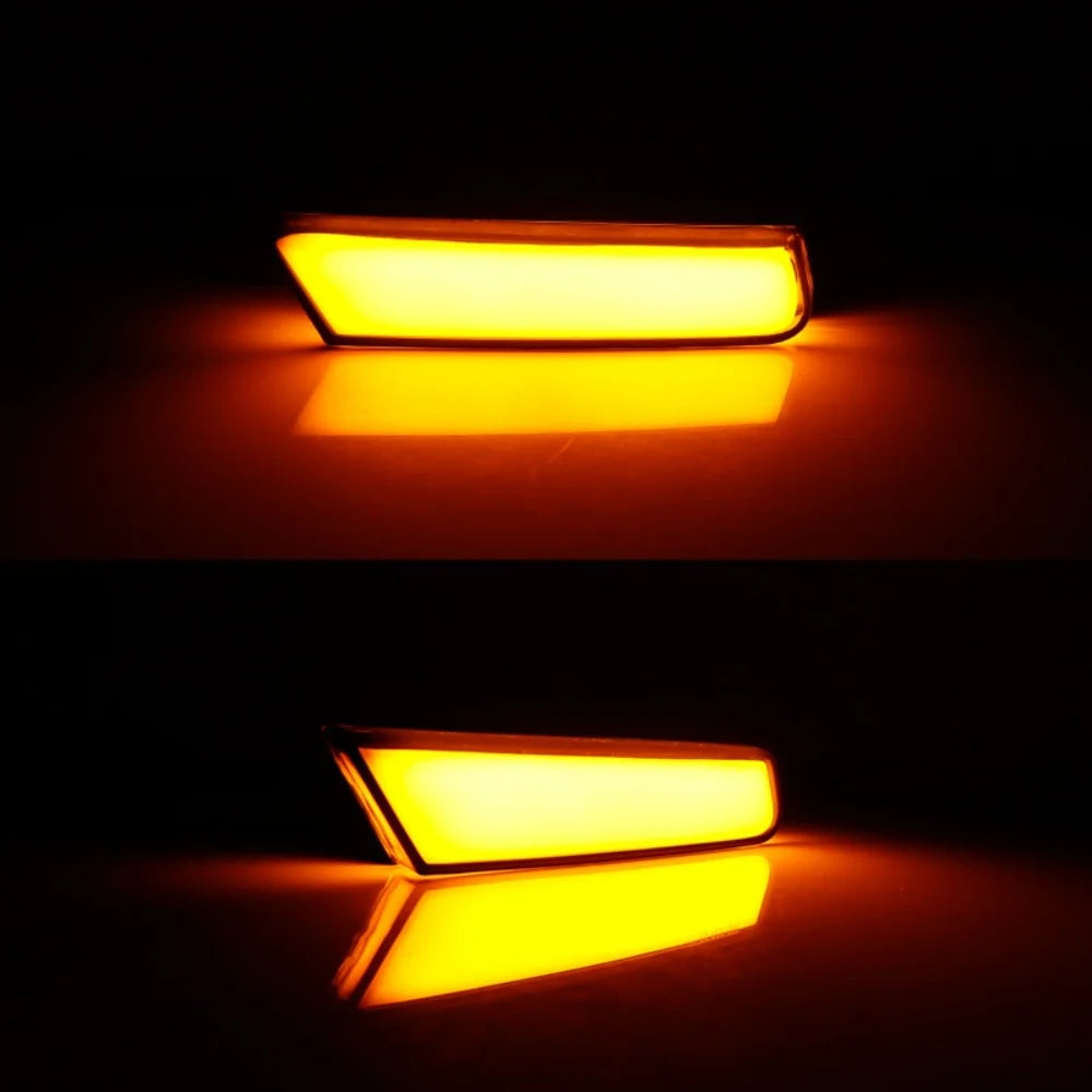 Amber LED Car Front Bumper Side Marker Indicator Lights Turn Signal Lights For Nissan Xterra 2002 2003 2004 Fender Flare Lamp