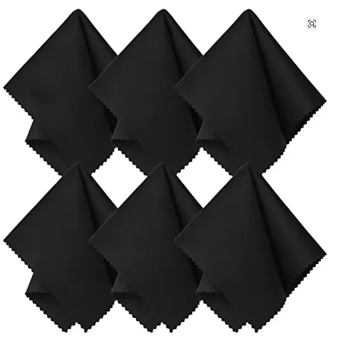 Microfiber Cleaning Cloths Lint-Free Scratch-Free Anti-Static Washable Reusable for Glasses Phone Computer Screens Camera Lenses
