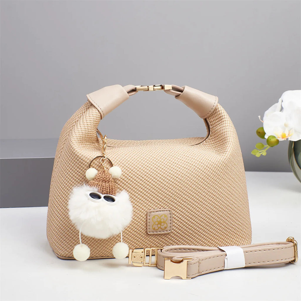women's bag 2026 Popular crossbody pillow bag with cartoon accessories small square bag