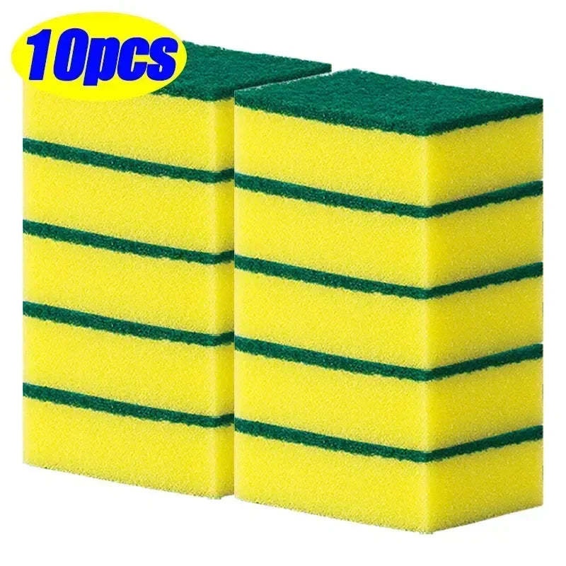 5-50pcs Magic Cleaning Sponges Double-sided Reusable Kitchen Sponge Wipes Pan Pot Dishwashing Scouring Pads Brush Clean Tools
